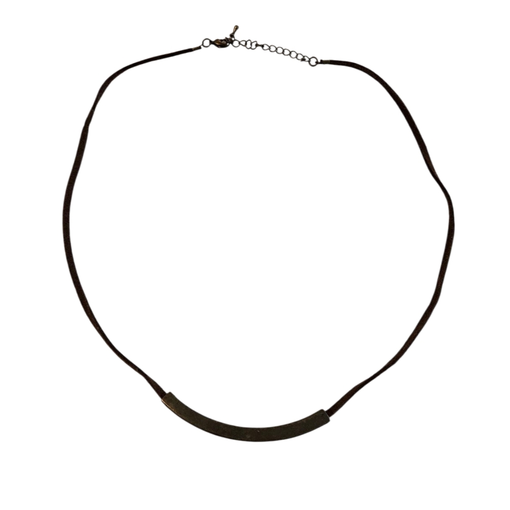 5 for $10 Leather & Brass Necklace